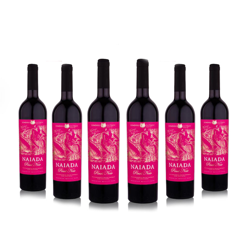 Naiada, Pinot Noir, bax 6 sticle-0.75l, sec, roșu, Anul 2016