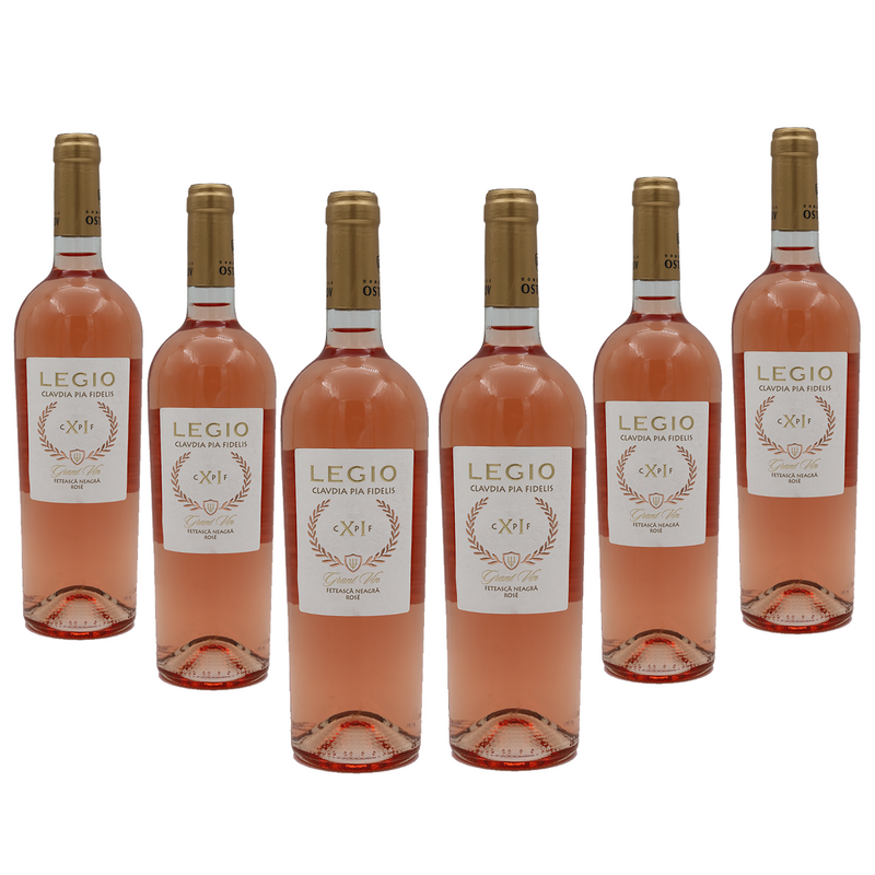 Legio, Feteasca Neagră Rosé, bax 6 sticle-0.75, sec, roze