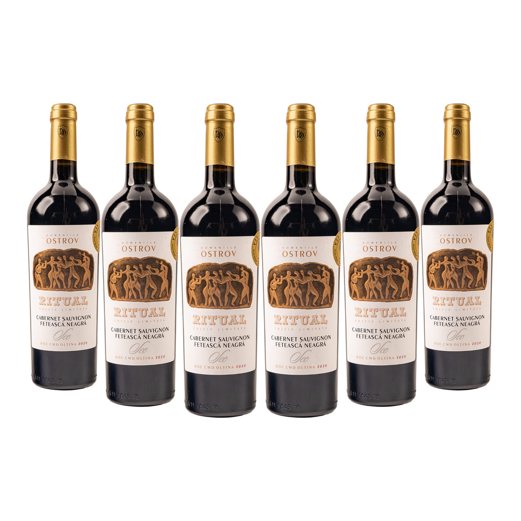 Ritual, Ediție Limitată, Cabernet Sauvignon&Feteasca Neagră, bax 6 sticle-0.75l, sec, roșu