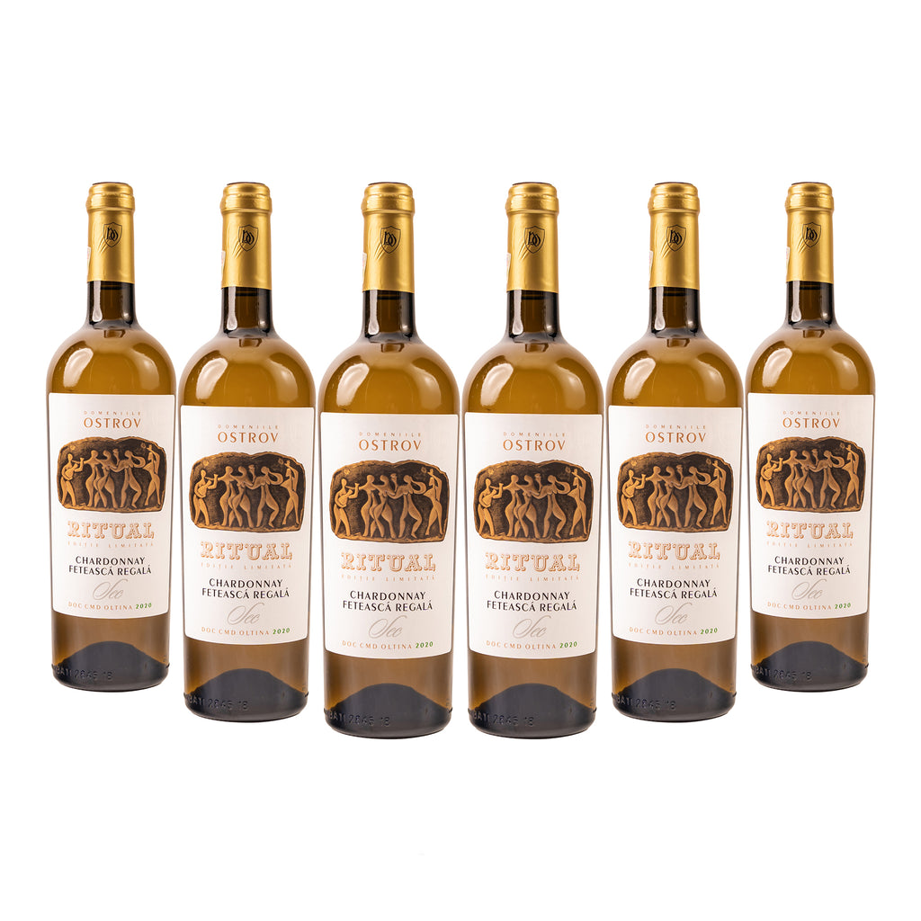 Ritual, Ediție Limitată, Chardonnay&Fetească Regală, bax 6 sticle-0.75l, sec, alb
