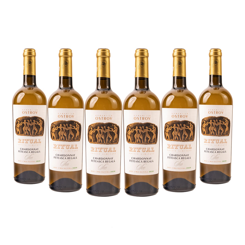Ritual, Ediție Limitată, Chardonnay&Fetească Regală, bax 6 sticle-0.75l, sec, alb