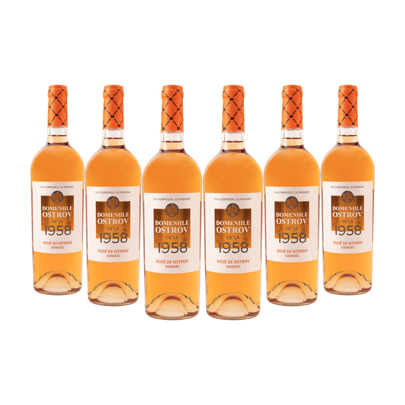 Rosé de Ostrov, bax 6 sticle-0.75l, demisec, roze
