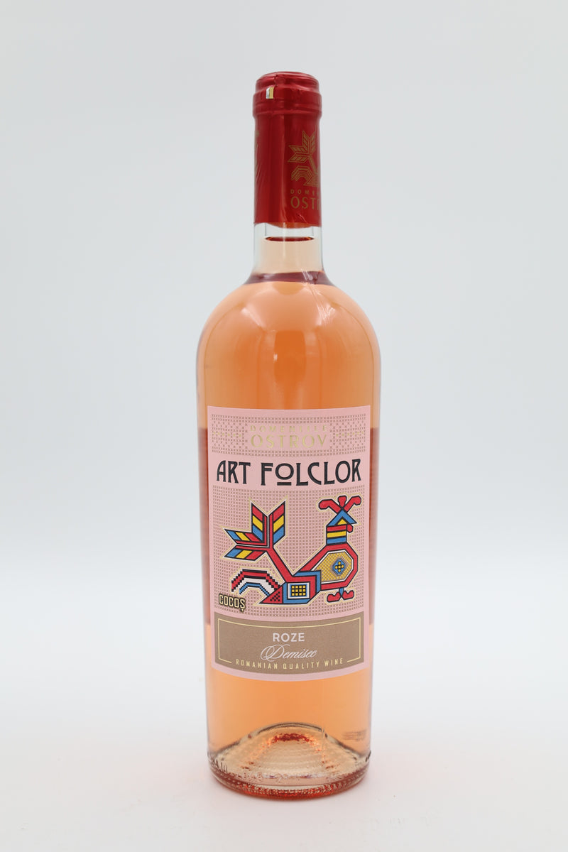 Art Folclor Cocoș: Cabernet Sauvignon. Bax 6 sticle-0.75l, demisec, roze