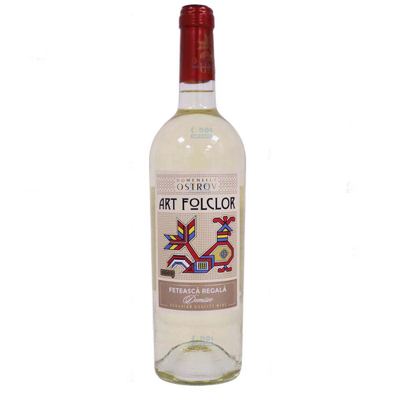 Art Folclor, Fetească Regală, bax 6 sticle-0.75l, demisec, alb