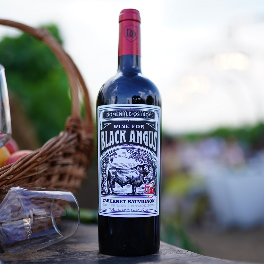 Black Angus, Cabernet Saugvinion, BARICAT, bax 6 sticle-0.75l, sec, roșu 🍷