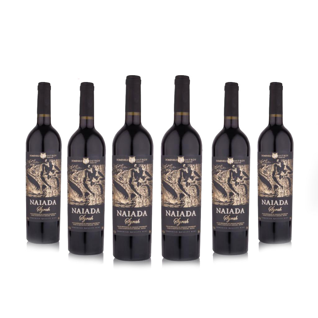 Naiada, Syrah, bax 6 sticle-0.75l, sec, roșu, Lot nou