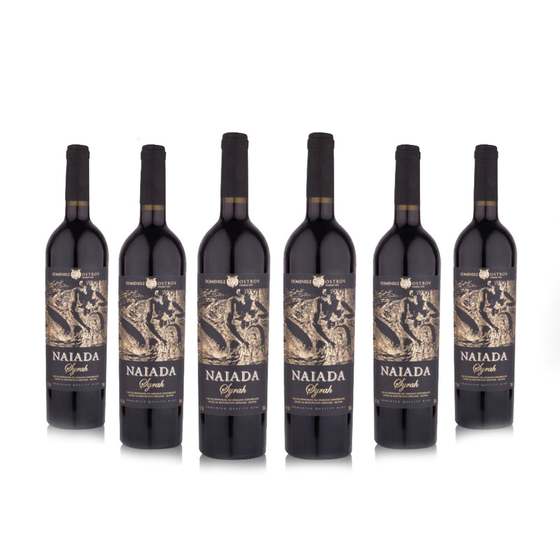 Naiada, Syrah, bax 6 sticle-0.75l, sec, roșu, Lot nou